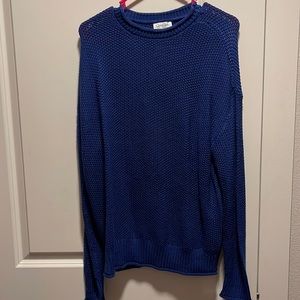 Royal blue knit sweater